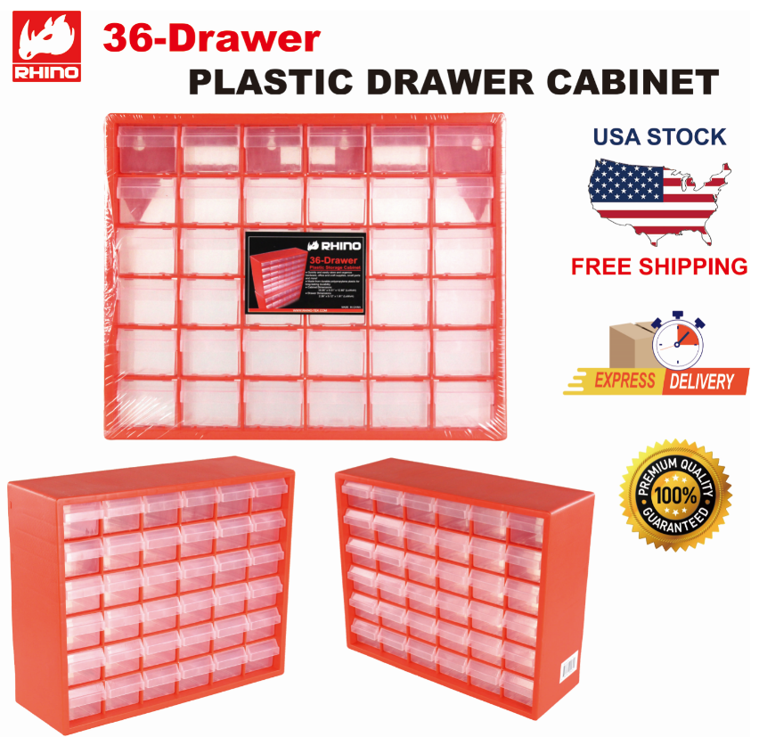 Plastic Drawer Cabinet《36/6/24/64》 – Raidmax-Inc