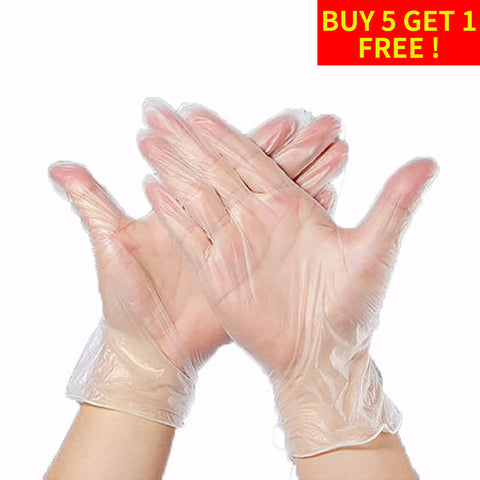 Vinyl Clear Gloves 【BUY  5 GET 1】 FREE !