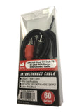 CPR-202 Dual 1/4 inch TS to Dual RCA Stereo Interconnect Cable