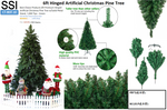 CT-BDF-10 6ft Hinged Artificial Christmas Pine Tree