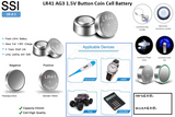 LB-d-1 LR41 AG3 1.5V Button Coin Cell Battery