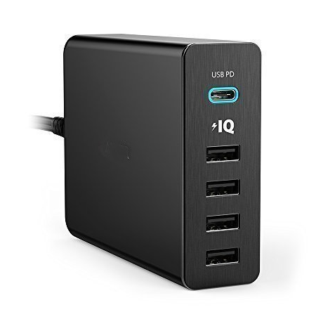PP-HBii-4 USB Charger RAVPower 60W 12A 6-Port Desktop USB Charging Station