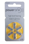 HB-BE-3 Power One Mercury Free Hearing Aid Batteries Size P312