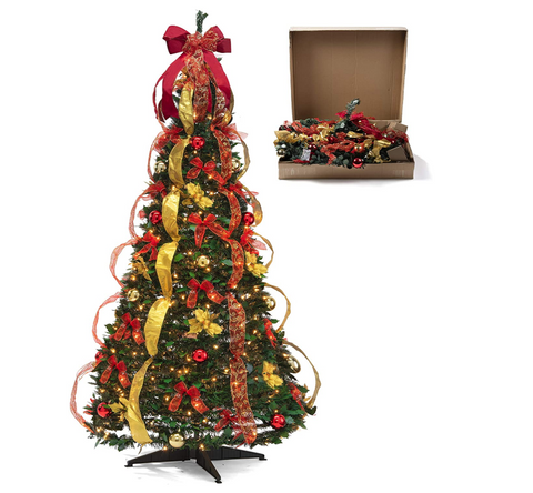 CT-FFI-10 hristmas Tree Fully Decorated Pre-lit 6 Ft