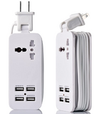 PP-CF-3 USB Power Strip Portable Travel Charger Outlets 2.1AMP 1AMP