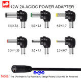 12W Universal Multi Voltage AC/DC Adapter