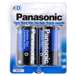 Panasonic D Batteries Heavy Duty, 2pk