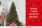 CT-BBAA-10  7.5ft Premium Spruce Hinged Artificial Christmas Tree