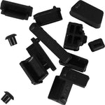 Raidmax 13 Piece Dust Plugs for Laptop or Computer Back I/O Panel