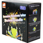 Amazing Rainbow Lotus Musical Candle