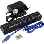 7-Port USB 3.0 Hub With Individual Power Switches & LEDs