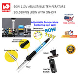 60W 110V Adjustable Temperature Soldering lron With ON-OFF Switch