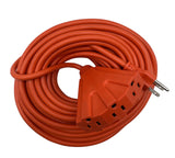 25FT/50FT Outdoor Extension Cord, Heavy Duty 3-Outlet