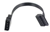 4-Pin Molex (Male) to SATA 90° Left Angle (Female)Cable