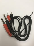 CPR-202 Dual 1/4 inch TS to Dual RCA Stereo Interconnect Cable