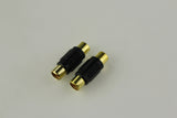 Female to Female Gold RCA Coupler Joiner Adapter