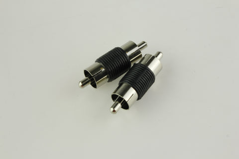 RCA Male Plug to RCA Male Plug Audio Coupler Adapter
