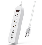 PP-BEJd-3 Power Strip Surge Protector 3 AC Outlets