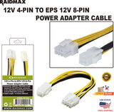 4P P4 to 8P EPS 6" Power Adapter Cable
