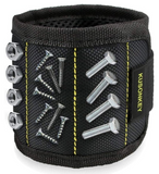 Magnetic Wristband Tool Belt with 15 Powerful Magnets for Holding Screws/Nails/Drill Bits